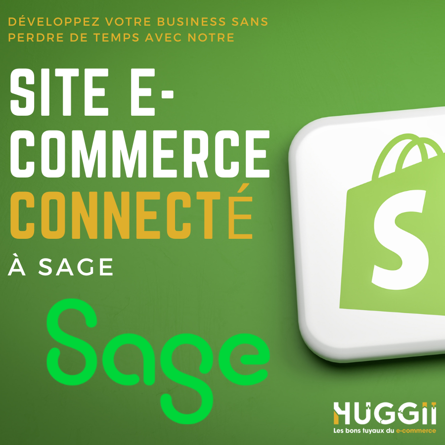 site e-commerce shopify connecté à SAGE