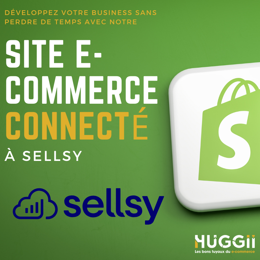 site e-commerce shopify connecté à Sellsy